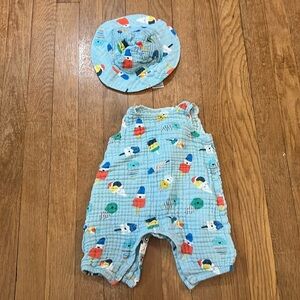 Matching romper and hat set